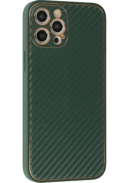 Newface iPhone 12 Pro Kılıf Coco Karbon Silikon - Yeşil fiyatları
