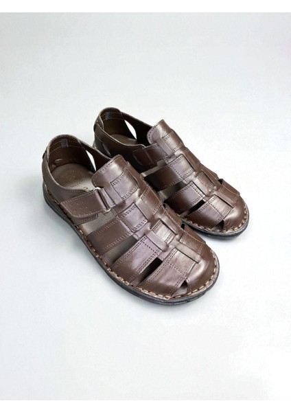 Hakiki Deri Tam Ortopedik Aşırı Rahat Erkek Sandalet fiyatları