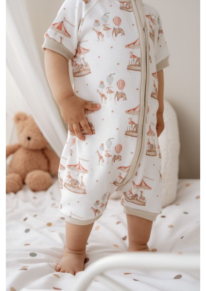 0.5 Tog Yazlık Bebek & Çocuk Uyku Tulumu %100 Pamuk -Atlı Karınca fiyatları