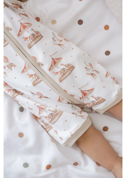 0.5 Tog Yazlık Bebek & Çocuk Uyku Tulumu %100 Pamuk -Atlı Karınca indirimleri