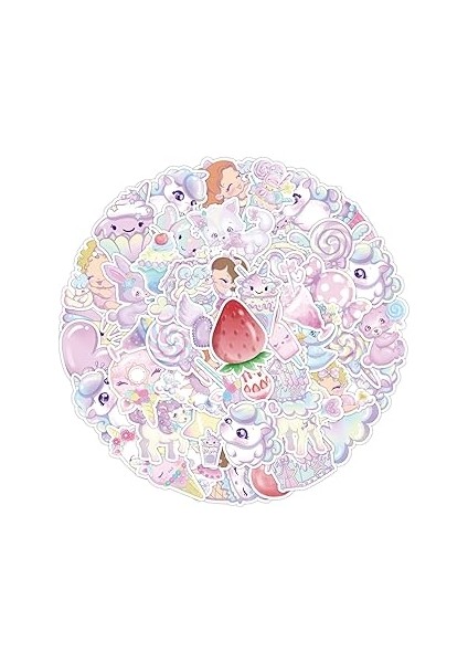 Giftmoda 25'li Su Geçirmez Opak Sticker Seri : 21