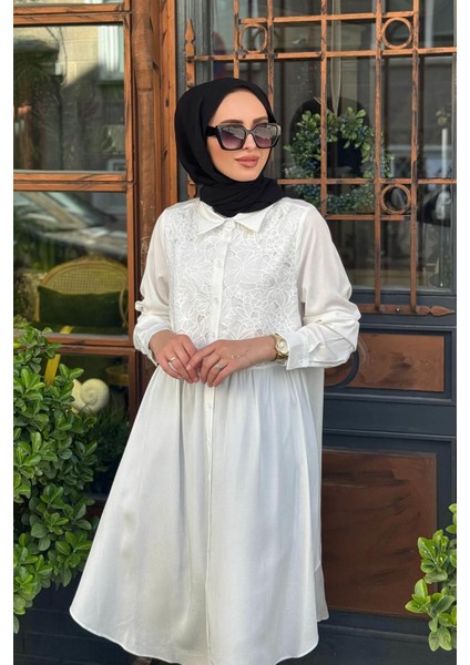 Nurcan Çetin Tunik 25212A Ekru
