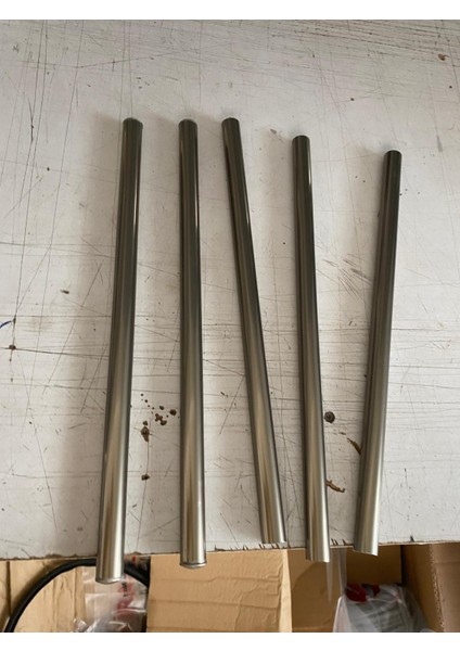 OKLAVA Mastershef Metal Alüminyum Paslanmaz Oklava 40 cm 19 mm