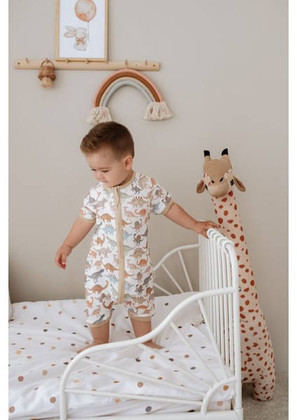 0.5 Tog Yazlık Bebek & Çocuk Uyku Tulumu, %100 Pamuk - Dinozorlar fırsatları