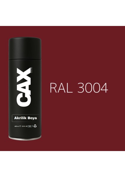 Extra Pigmentli Özel Yapım Akrilik Sprey Boya 400 ml (Kırmızı Tonları)(Araba-Metal-Ahşah-Plastik)