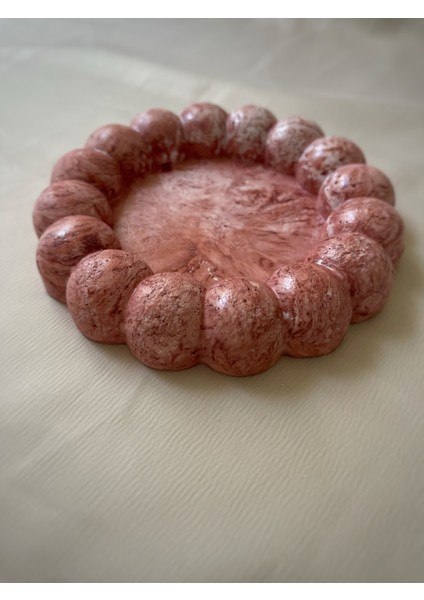 Mermer Desenli (Vernikli) Takı Kasesi/bardak Altlığı