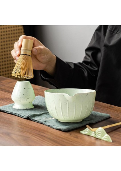 5'li Matcha Çay Seti, Bambu Süpürge, Kaşık, Kürek ve Seramik Kase ile fiyatları