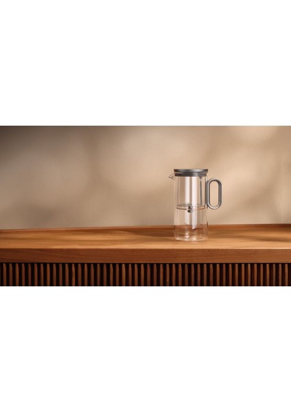 HK513 Isıya Dayanıklı Cam Çaydanlık, 1200 Ml, Mıknatıslı Kapak