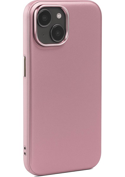 Apple iPhone 13 Kılıf Pu Deri Magsafe Uyumlu Silikon Kapak