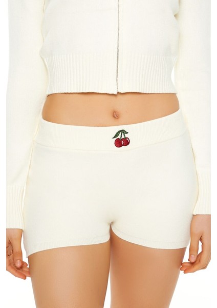 Kiraz Baskılı Pijama Şort modelleri