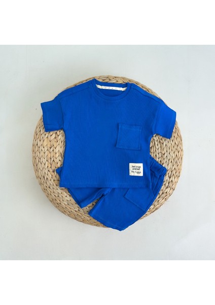 Saks Mavi Unisex Çocuk Takım