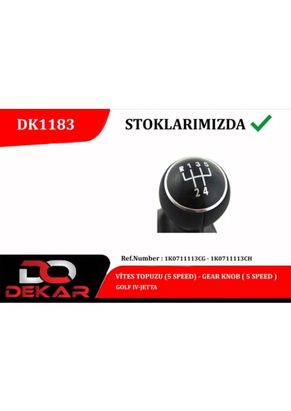 Vites Topuzu 5 Ileri Golf Iv-Jetta Dsdrn