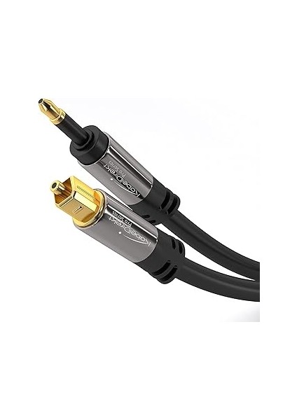 – 1,5m – Mini Toslink Kablosu (Dijital Ses Kablosu, Optik, Toslink-Mini Toslink, Fibero