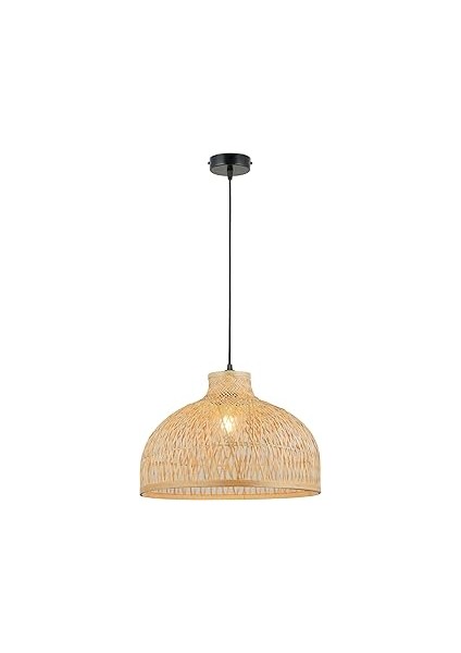 Lucea Venira 10 Küçük Boy 40’lık Bamboo Tekli Sarkıt, Doğal Ahşap