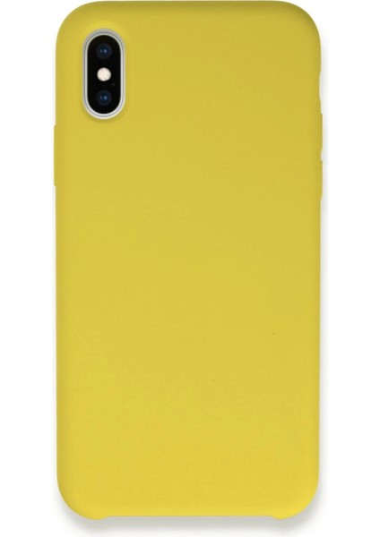 iPhone Xs Max Kılıf Lansman Legant Silikon - Sarı - CRM9826-5469