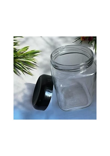 Vmga 720 cc Cam Kavanoz – Siyah Kapaklı, Şık ve Sızdırmaz Tasarım, Konserve, Turşu ve Gıda Saklama