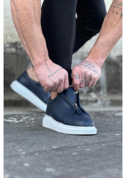 010 Lacivert Cilt Erkek Casual Ayakkabı modelleri