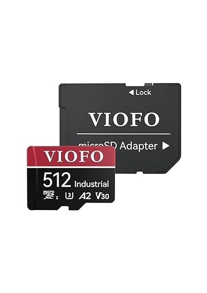 Viofo High Endurance 512GB Class 10 A2 V30 100MB/S Okuma 90MB/S Yazma Micro Sd Hafıza Kartı