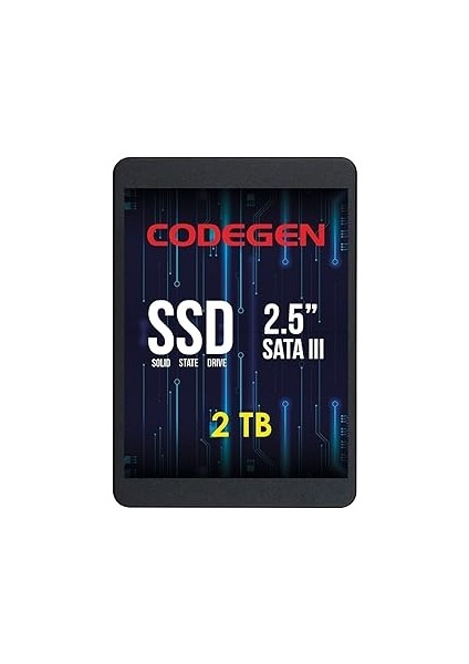 Codegen 2tb CDG-2TB-SSD25 560-500MB/S SSD Sata-3 Disk