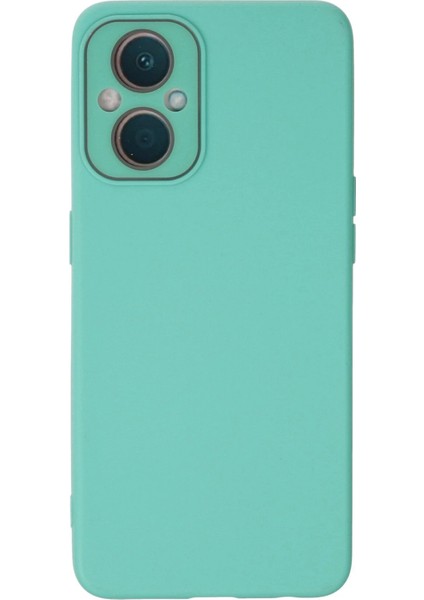 Oppo Reno 7 Lite Kılıf Lansman Glass Kapak - Turkuaz - CRM5514-8891