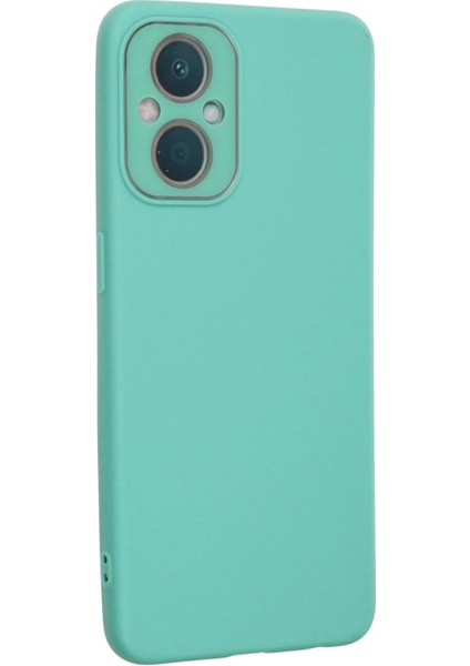 Oppo Reno 7 Lite Kılıf Lansman Glass Kapak - Turkuaz - CRM5514-8891 fiyatları