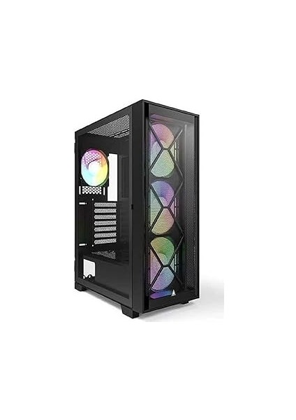 Montech Air 1000 Premium Siyah Atx Orta Kule Kasa - 3 x 140 Mm, 1 x 120 mm Argb Fanlar Önceden Takı