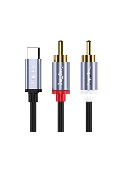 Usb Type-C To 2 Rca Ses Kablosu 1.5 Metre