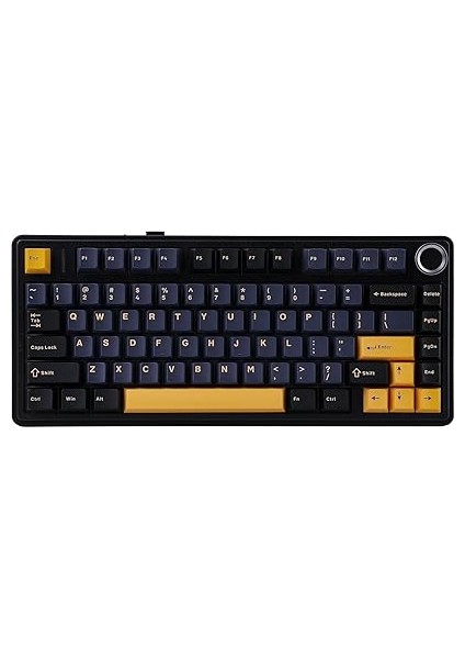 F75 Mekanik Rgb Tkl Gray Switch Kablosuz Makrolu Hot Swap Klavye Siyah