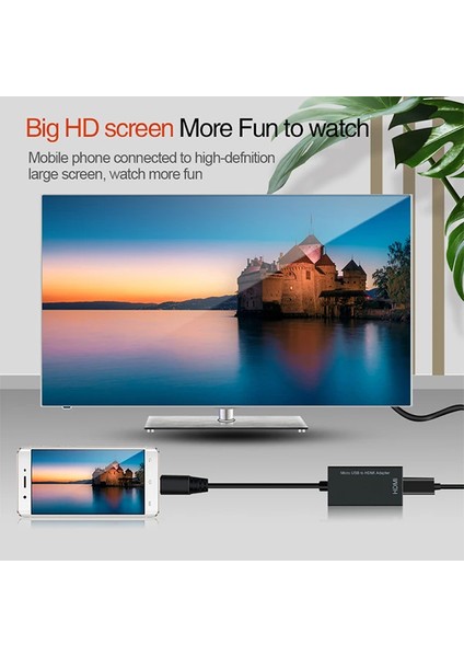 Mhl Mikro-Usb 4K 1080P HDMI Adaptör Android Telefon Tablet 192KHZ Digital Audio / 6 - CRM5506-8075