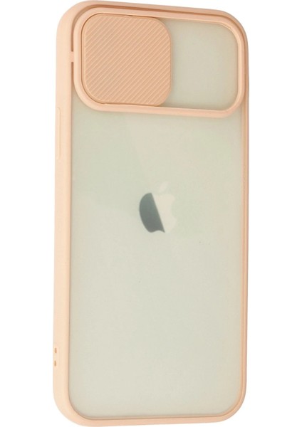 iPhone 12 Kılıf Palm Buzlu Kamera Sürgülü Silikon - Pembe - CRM9830-4487 fiyatları