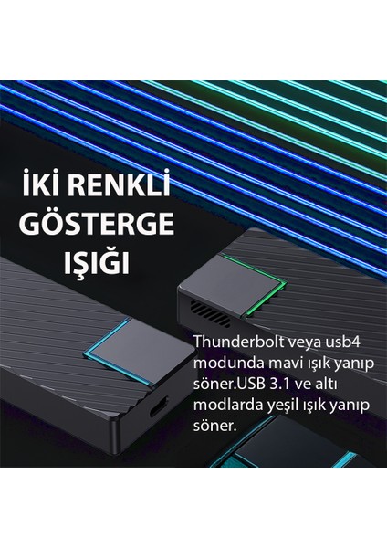 40GBPS M.2 Nvme USB 4 Thunderbolt 3/4 SSD Kutusu ( UD1101 )