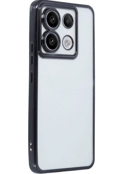 Xiaomi Poco X6 Kılıf Lensli Silikon - Siyah - CRM6985-2885