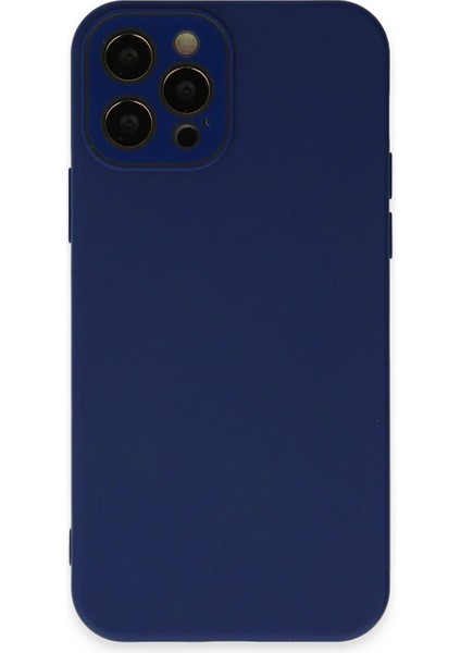 iPhone 12 Pro Kılıf Lansman Glass Kapak - Sky Blue - CRM3805-7831