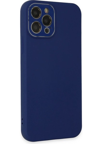 iPhone 12 Pro Kılıf Lansman Glass Kapak - Sky Blue - CRM3805-7831