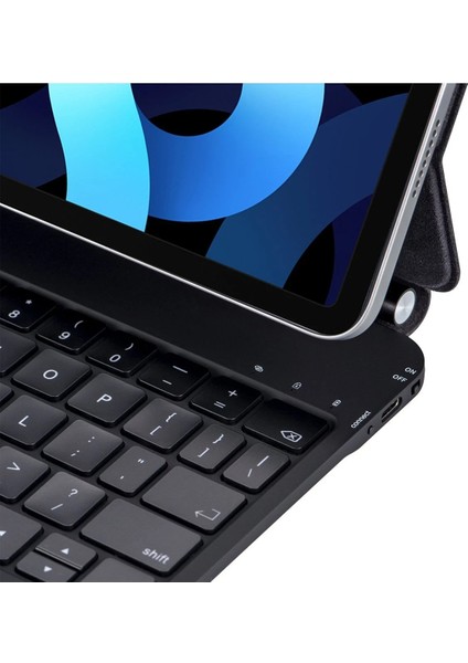 iPad Pro 12.9 (2022) Kılıf X9 Magic Manyetik Klavyeli Tablet Kılıfı - Siyah - CRM1064-8805