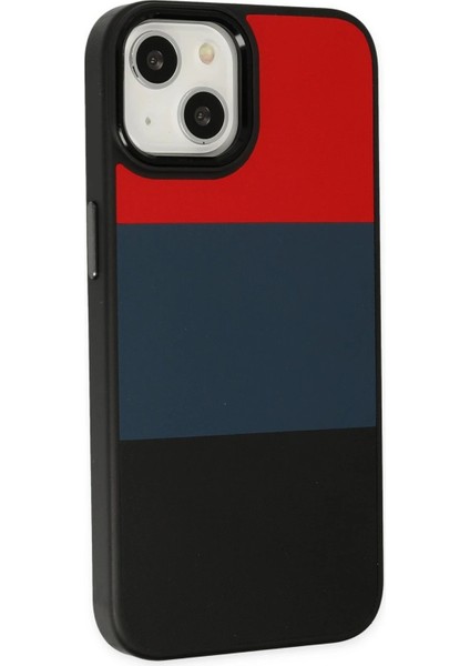iPhone 14 Plus Kılıf King Kapak - Kırmızı-Siyah - CRM1861-7033