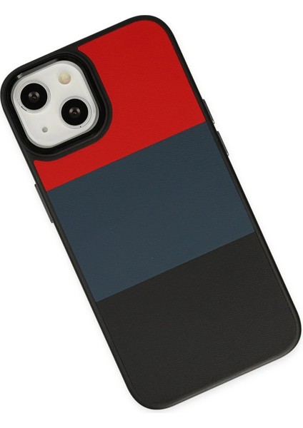 iPhone 14 Plus Kılıf King Kapak - Kırmızı-Siyah - CRM1861-7033