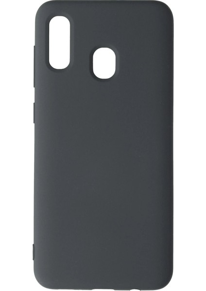 Samsung Galaxy A20 Kılıf Nano Içi Kadife Silikon - Gri - CRM7856-7098