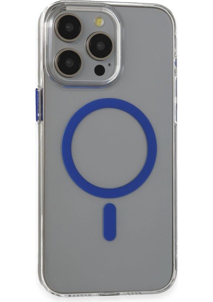 iPhone 15 Pro Max Bubble Magsafe Kapak - Lacivert - CRM5669-5937