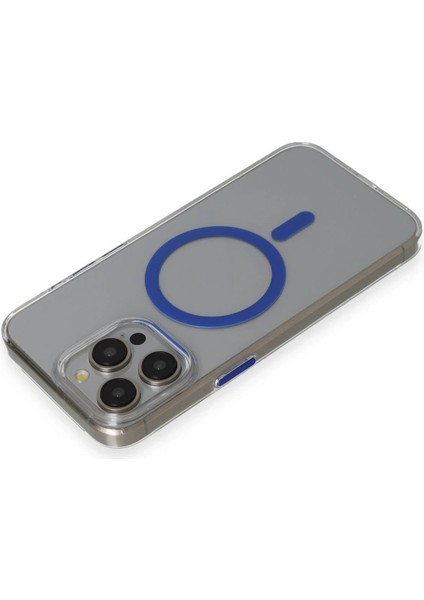 iPhone 15 Pro Max Bubble Magsafe Kapak - Lacivert - CRM5669-5937