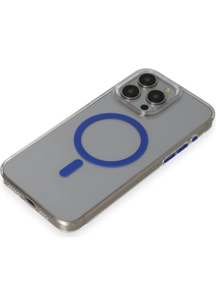 iPhone 15 Pro Max Bubble Magsafe Kapak - Lacivert - CRM5669-5937