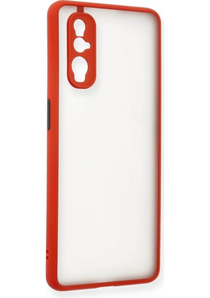 Oppo Find X2 Kılıf Montreal Silikon Kapak - Kırmızı - CRM5508-9431 fiyatları
