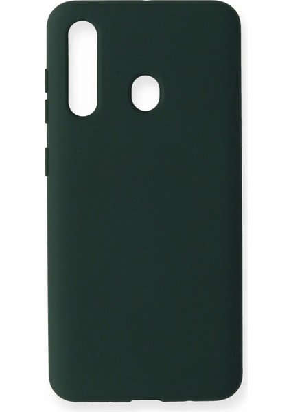 Samsung Galaxy M40 Kılıf Nano Içi Kadife Silikon - Koyu Yeşil - CRM8100-4527