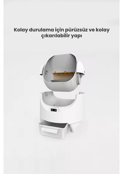 Akıllı Açık Kasa Otomatik Kedi Tuvaleti – Sessiz Motorlu, Koku Gidericili, Uv Sterilizasyonlu fiyatları