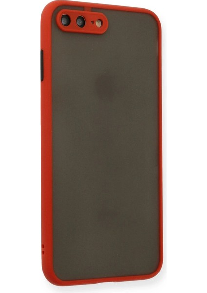 iPhone 7 Plus Kılıf Montreal Silikon Kapak - Kırmızı - CRM4264-5956