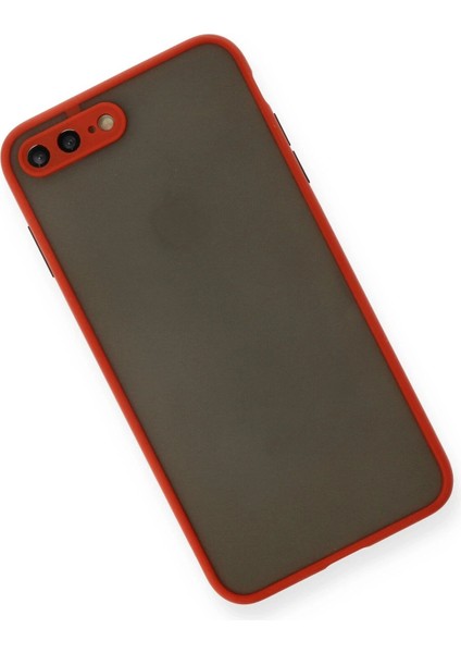 iPhone 7 Plus Kılıf Montreal Silikon Kapak - Kırmızı - CRM4264-5956