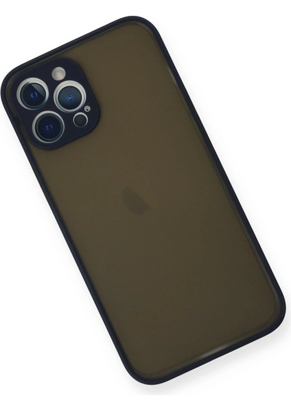 iPhone 12 Pro Max Kılıf Montreal Silikon Kapak - Lacivert - CRM9010-4705