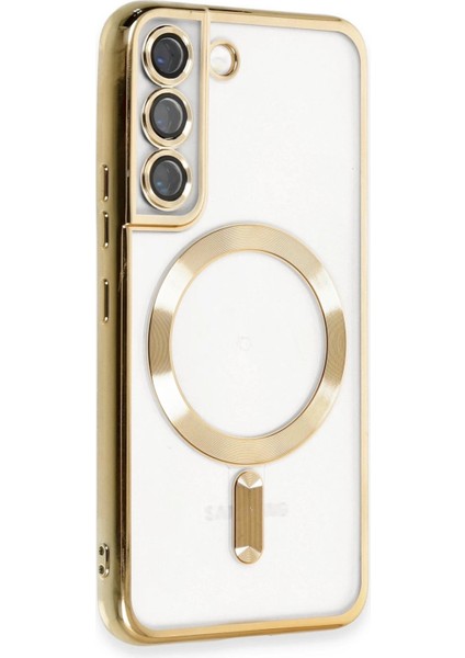 Samsung Galaxy S22 Kılıf Kross Magneticsafe Kapak - Gold - CRM3286-6040