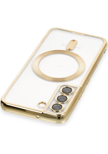 Samsung Galaxy S22 Kılıf Kross Magneticsafe Kapak - Gold - CRM3286-6040