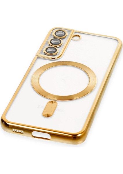 Samsung Galaxy S22 Kılıf Kross Magneticsafe Kapak - Gold - CRM3286-6040